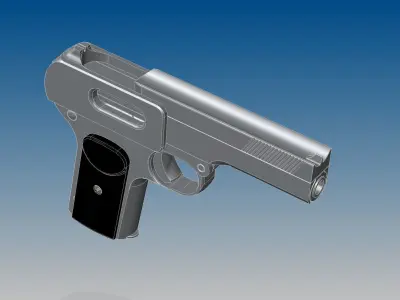 Dreyse M1907 3D model purchase