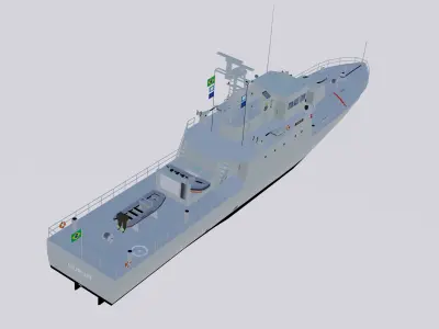 NPa Gurupi - P 47 Low-poly 3D model