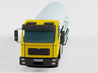 Truck 3D tanker 3D model