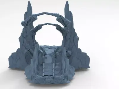 Himalayas mountain pass 1  3D model