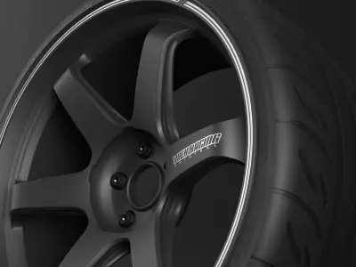 TE37 Ultra Track Edition II Low-poly 3D model
