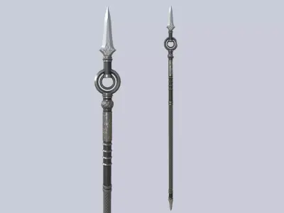 Dark spear Low-poly 3D model purchase