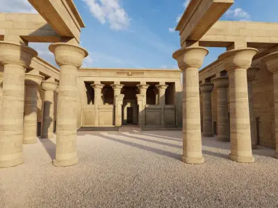 Zigurat ancient pyramid-Ziggurat Temple 3D model 6
