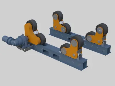 Welding rollers 3D model