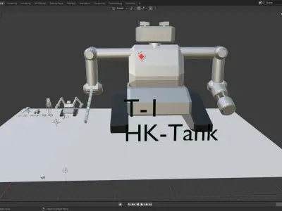 Terminator evolution Low Poly Asset Pack Free 3D model