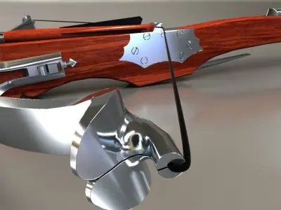 A medieval style crossbow 3D model