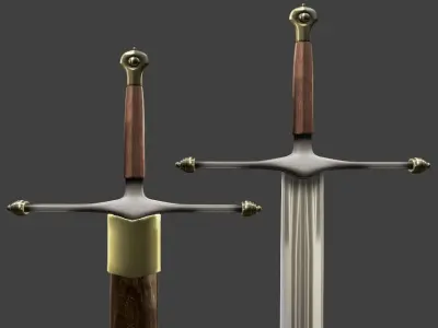 ICE SWORD NED STARK 3D model