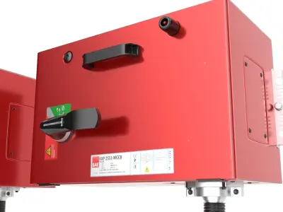 Solar Edge Inverter Group Low-poly 3D model