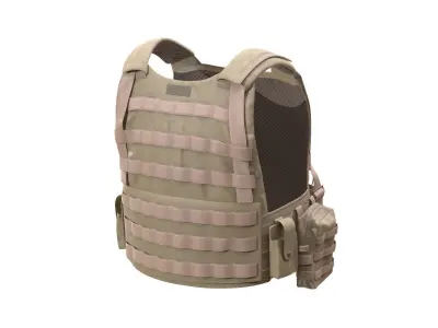 Military Vest 105 - All MH Bodies - UE5 Skeletons - Rigged Low-poly 3D model