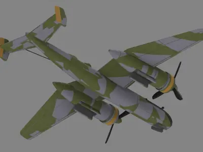 Focke Wulf p222 3D print model