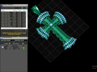 Jewelry Cross 3D print model