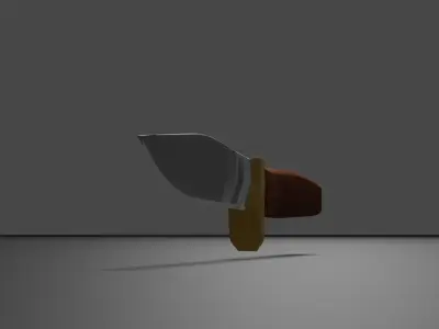 Combat Knife 3D model 4
