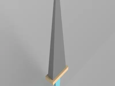 Lowpoly Sword 008 Free low-poly 3D model