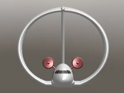 Circular Wing Aircraft 3D print model
