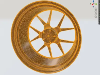 RIM HRE P101 FORGED   Low-poly 3D model