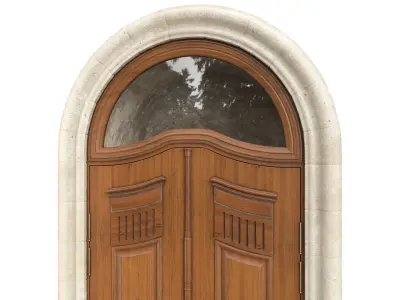 Entrance classic door 135 3D model