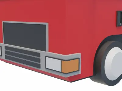 Box Truck Low-poly 3D model purchase