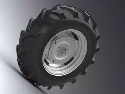 Rear Tire  Massey Ferguson 399 Tractor 3D model