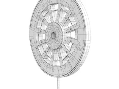Antique Wheel 3D model
