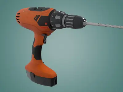 Realistic Next Generation Drill Internal Structure 3D model