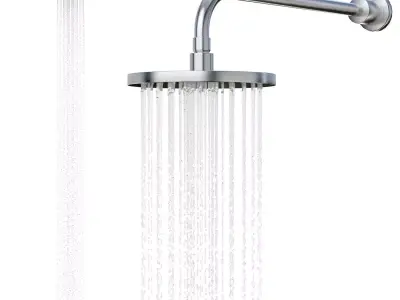 Wall Mounted Shower Head 3D model