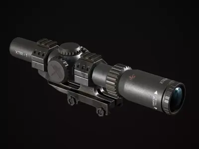 Sniper Scope Low-poly 3D model purchase