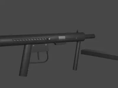 Improvised Sten Gun 3D model