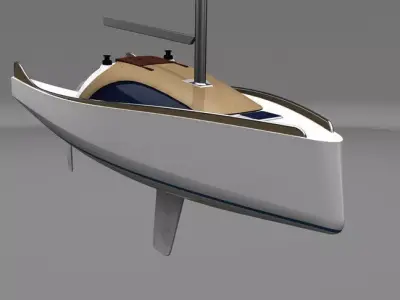 850 sailing yacht Free 3D model