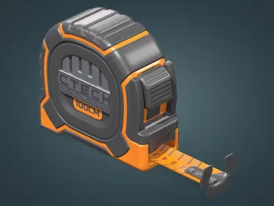 Tape Measure Low-poly 3D model get