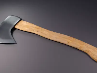 Realistic Clean axe PBR 3d model 3D model