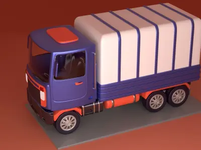 Commercial truck  3D model
