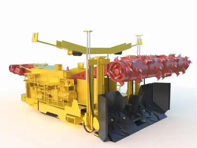 Anchor Digging Integrated Machine 3D model by elemachy2025