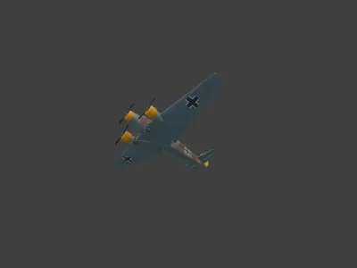 Junkers Ju-52  sommer paint 3D model