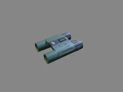 Binocle Low-poly 3D model