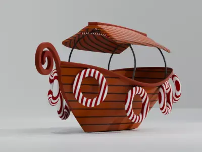 Boat High poly Free 3D model