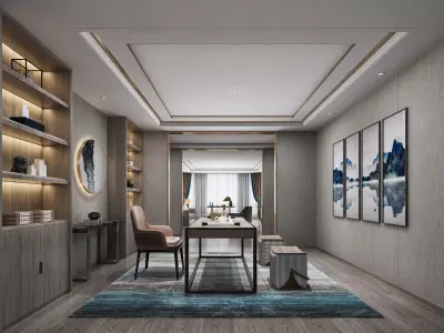 office room 3D model 14