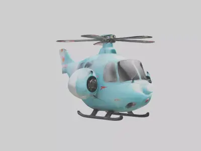 Cartoon Helicopter model 3D model