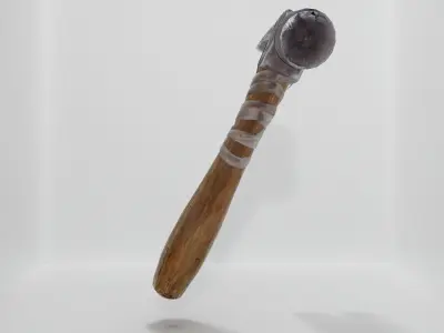Game-Ready Hammer Weapon Low-poly 3D model