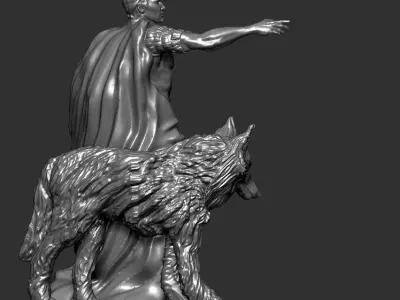 Chess board game THE KING 3D print model