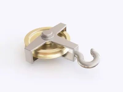 Cable pulley 3D model