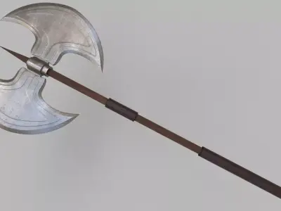 Double sided BattleAxe 3D model