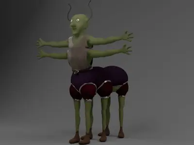 alien creature 3D model