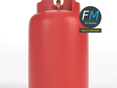 Gas cylinder 3D model get