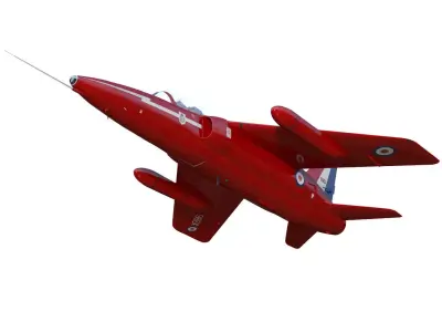 Folland gnat T1 3D model purchase