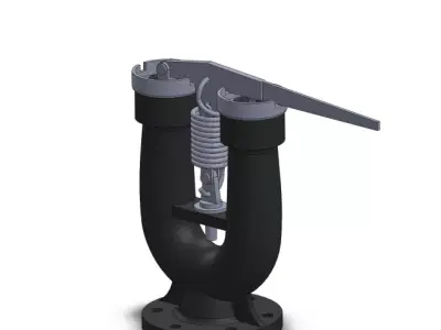 Rambottom Safety Valve 3D CAD Model Assembly 3D model