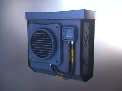 Air conditioning Game Ready - Low Poly 3D Model Low-poly 3D model