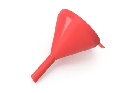 Red Funnel Low-poly 3D model
