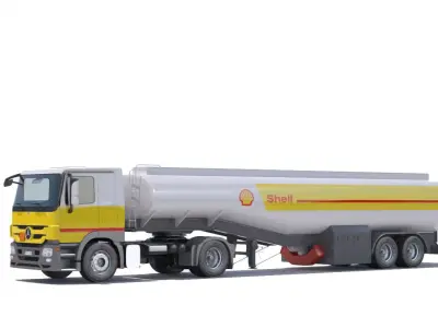 Mercedes Actros Refueler Truck 3D model