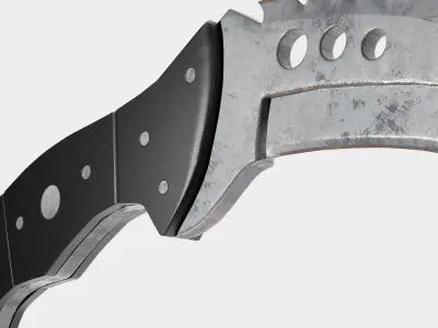 Talon Knife Game-Ready 3D Model Counter-Strike Inspired Low-poly 3D model