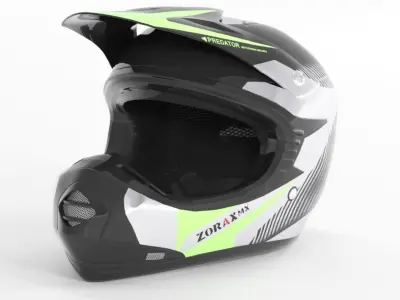 Zorax ZOR-X19 Green Low-poly 3D model